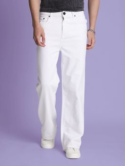 Bene Kleed - Men White Wide Leg Jeans