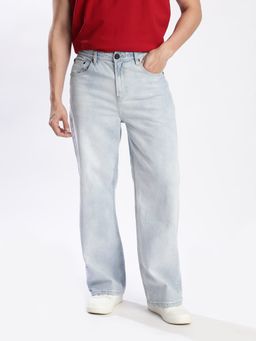 Bene Kleed - Men High-Rise Heavy Fade Wide Leg Jeans