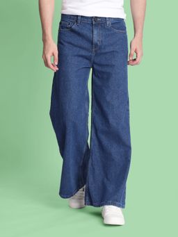 Bene Kleed - Men Blue Super Wide Leg Jeans