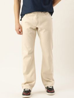 Bene Kleed - Men Ecru Rigid Denim Jeans