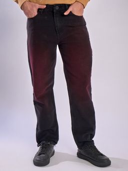 Bene Kleed - Men Straight Fit Rust Tinted Jeans