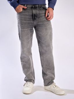 Bene Kleed - Men Light Fade Charcoal Straight Fit Jeans
