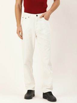 Bene Kleed - Men White Straight Fit Jeans