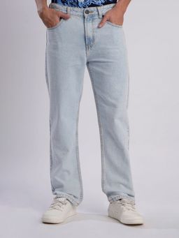 Bene Kleed - Men Ice Blue Straight Fit Jeans