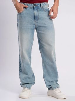 Bene Kleed - Men Blue Tinted Straight Fit Jeans