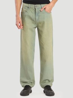 Bene Kleed - Men Green Relaxed Fit Jeans