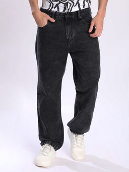 Bene Kleed - Men Black Relax Fit Jeans