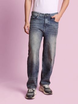 Bene Kleed - Men Dark Shade Tinted Baggy Fit Jeans