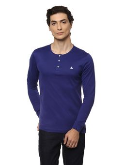 Simon Carter - Men Solid Blue T-Shirt