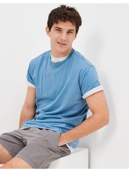 American Eagle - Men Blue Super Soft Legend T-Shirt