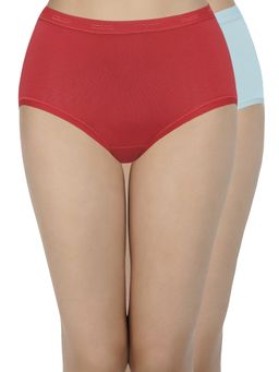 Amante - Solid High Rise Full Brief Panties (Pack of 2)