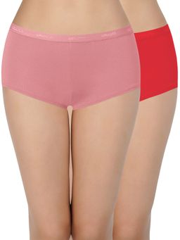 Amante - Solid Low Rise Boy Short Panties (Pack of 2)