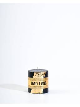 Rad Living - Black and Golden Pillar Candles