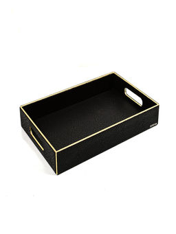 ICHKAN - Rectangle Tray Serpentine-Black