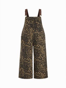 Cider - Curve & Plus Denim Pocket Wide Leg Jumpsuit