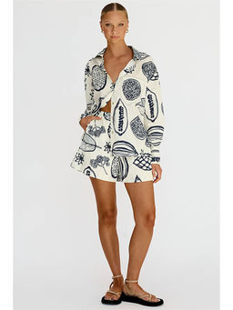 Miakee - White Quirk Perk Co-Ord Set (Set of 2)