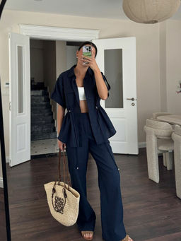 Miakee - Blue Comfort Peak Co-Ord (Set of 2)