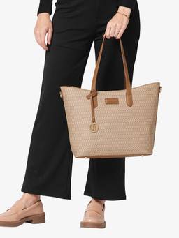 Lavie Luxe - Women's Monogram Hailon24 Pro handbag (Taupe) (L)