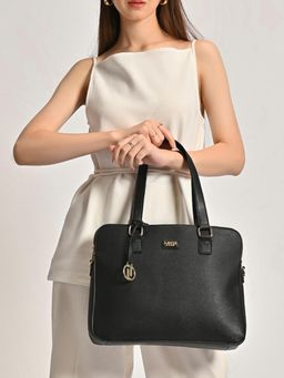 Lavie Luxe - Black Women's Mento25 Laptop Bag (L)