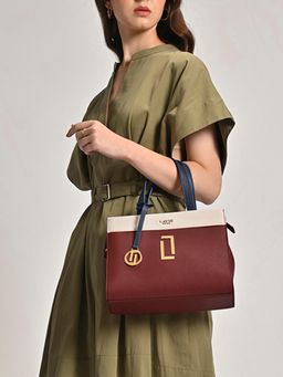 Lavie Luxe - Red Gehry Women's Satchel Bag (M)