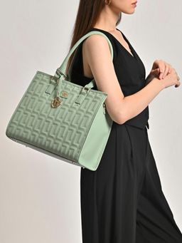 Lavie Luxe - Green Women's Quid 3 Compartment Tote Bag (L)