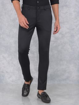 CRIMSOUNE CLUB - Mens Black Knitted Trouser