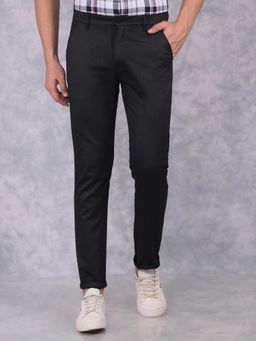 CRIMSOUNE CLUB - Mens Black Checked Trouser