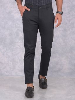 CRIMSOUNE CLUB - Mens Black Checked Trouser