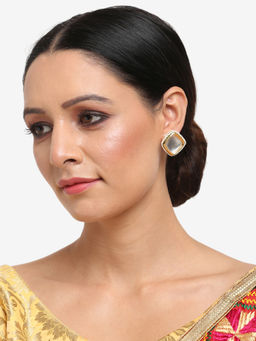 Ruby Raang Studio - Dusk Dew Kundan Pearl Studs