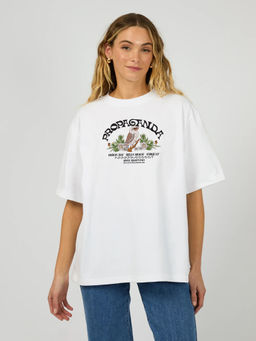 MISCHIEF MONKEY - Women White Graphic Printed Round Neck T-shirt