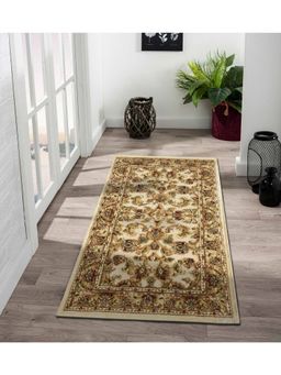 OBSESSIONS - Classical Machine Made Viscose Runner, Cream & Beige