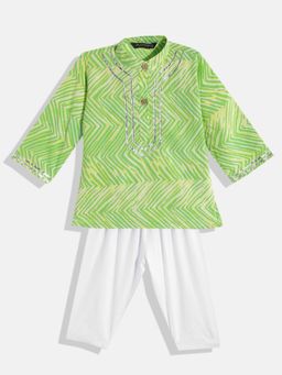 Readiprint - Boys Green Printed Kurta with Pyjama (Set of 2)