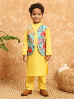 Readiprint - Boys Yellow Kurta and Pyjama (Set of 2)
