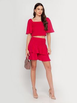 Zink London - Women's Pink Solid Top