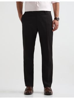 Arrow - Mens Brown Solid Mid Rise Trouser