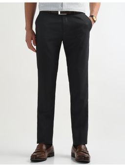 Arrow - Mens Grey Heathered Mid Rise Trouser