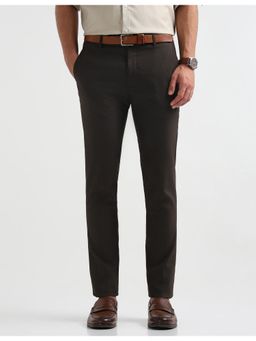 Arrow - Mens Brown Heathered Super Slim Fit Trouser