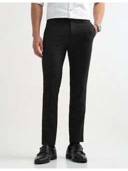 Arrow - Mens Black Heathered Super Slim Fit Trouser