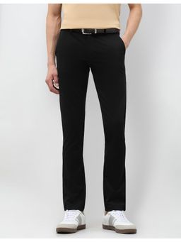 U.S. POLO ASSN. - Mens Black Satin Slim Fit Trouser