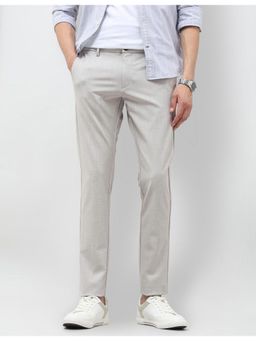 U.S. POLO ASSN. - Mens Grey Heathered Slim Fit Trouser