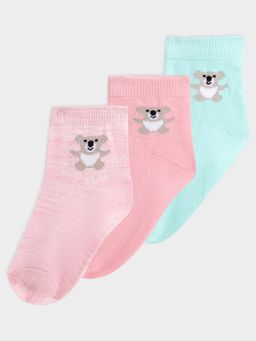 Mi Arcus - Baby Rib Mid Calf Socks (Pack of 3)