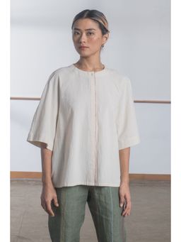 The Summer House - Marie Zero Dye Top Off White