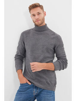 Trendyol - Man Grey Sweater