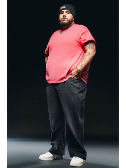 FREAKINS - Men's Black Relaxed Fit Jeans