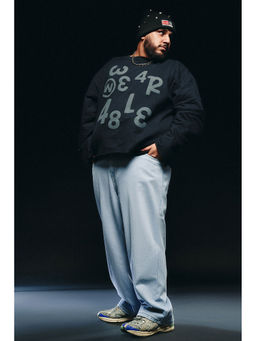 FREAKINS - Men's Blue Relaxed Fit Jeans