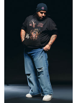 FREAKINS - Men's Blue Wide Fit Jeans