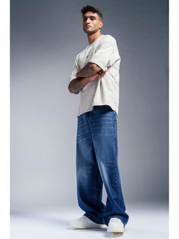 FREAKINS - Men's Blue Loose Fit Jeans
