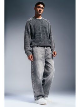 FREAKINS - Men's Grey Loose Fit Jeans