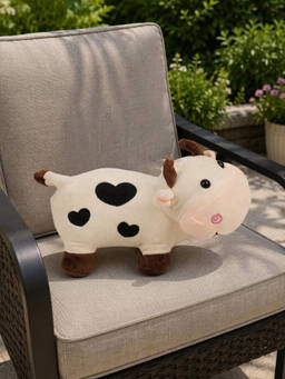 DukieKooky - White Cow Soft Toy