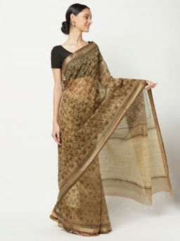 Fabindia - Cotton Silk Printed Sari
